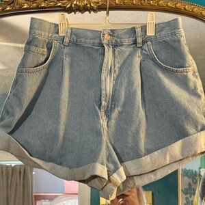 Free People Light Blue Jean Shorts